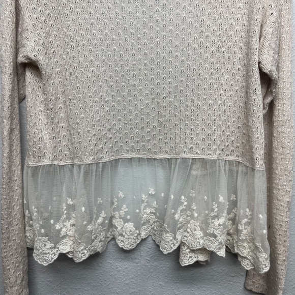 American Rag Fairy Ethereal Bohemian Cottage Prairie Twee Womens Cardigan Small - Picture 8 of 10